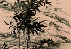 清 石涛 王原祁 竹兰合作 纸本